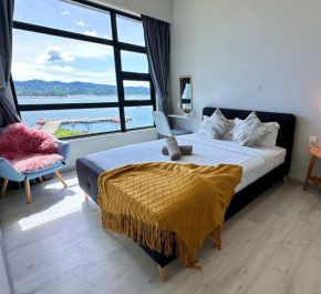 JQ1 SEA & POOL or CITY View WIFI I WASHING MACHINE for Seaview unit I CUCKOO WATER Jesselton Quay by R2